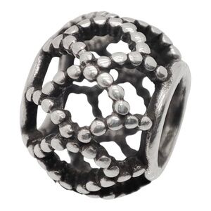 Retired PANDORA “Wanderlust” Openwork Beaded Charm 790978 – Sterling Silver S925